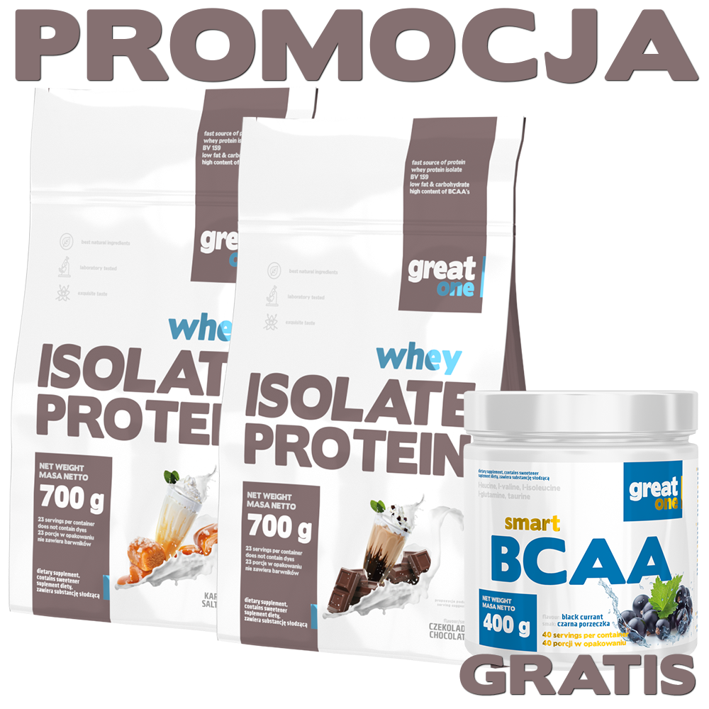 Whey Isolate Protein 700g+700g + Smart BCAA 400g za 1gr