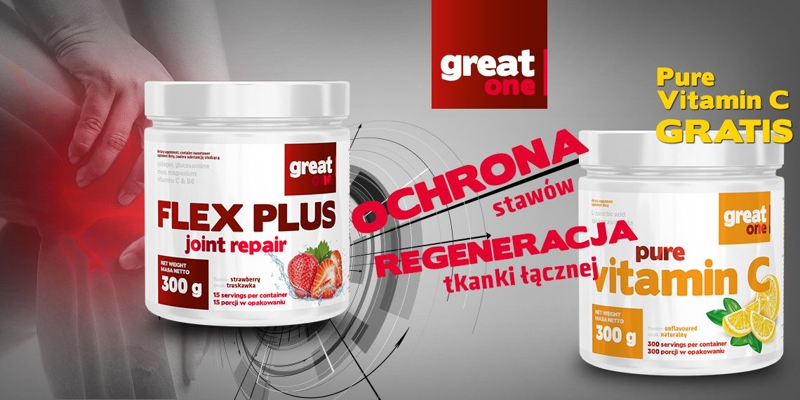 Flex Plus Joint Repair 300g Great One + Pure Vitamin C 300g Great One GRATIS