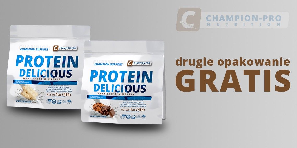 Protein Delicious 454g +454g GRATIS Champion-Pro