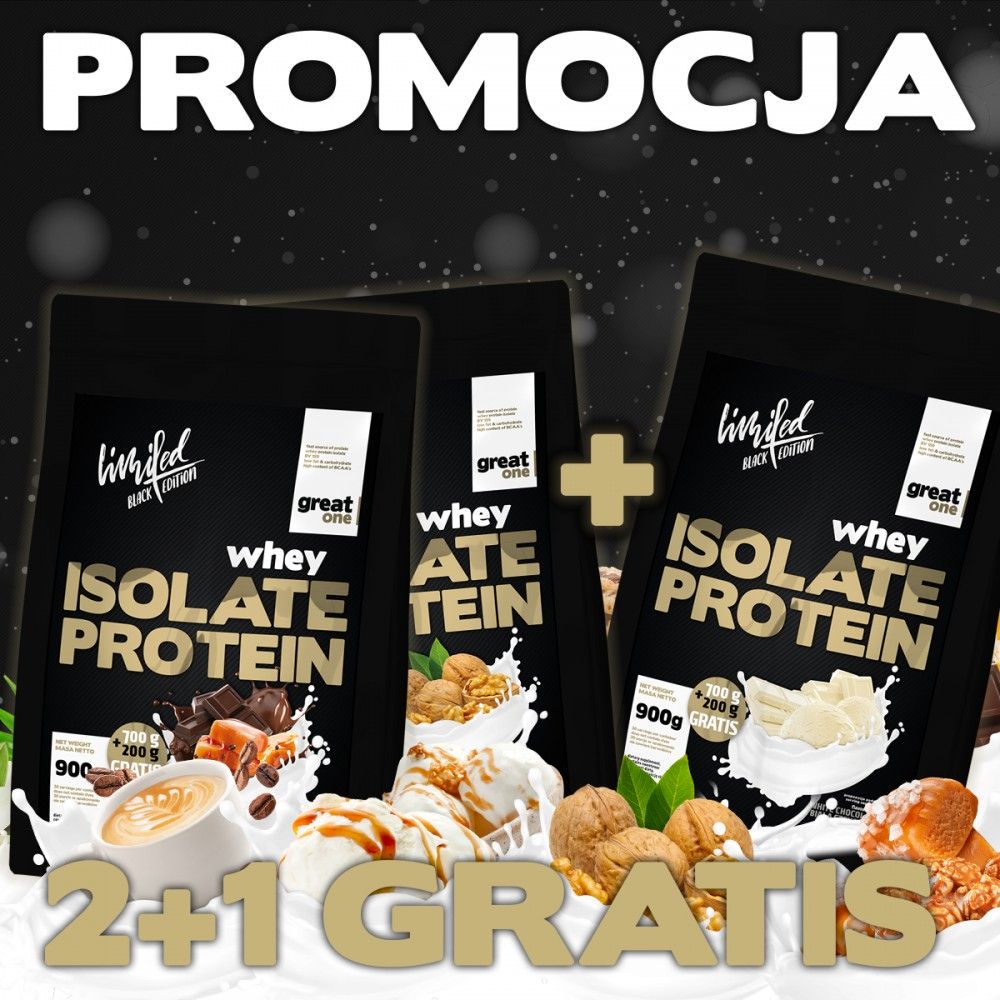 Whey Isolate Protein Limited Black Edition 2+1 GRATIS