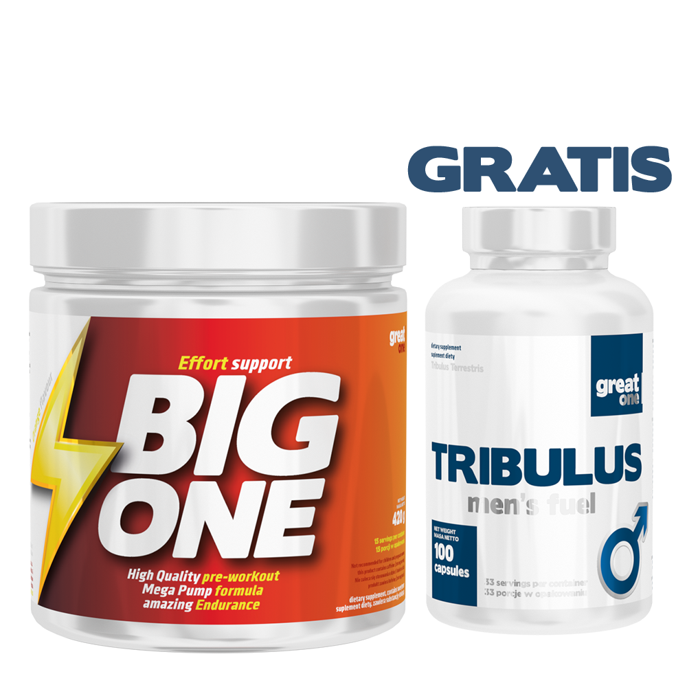Big One 420g Great One pre-workout + Tribulus 
