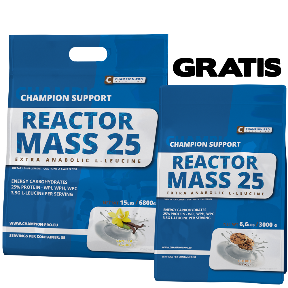 Reactor Mass 25 6,8kg + 3kg GRATIS Champion-Pro