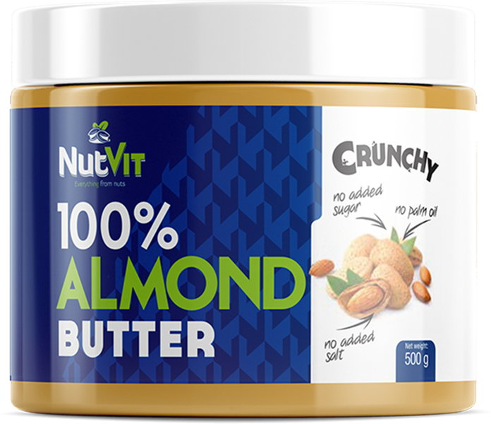 100% Almond Butter 500g NutVit