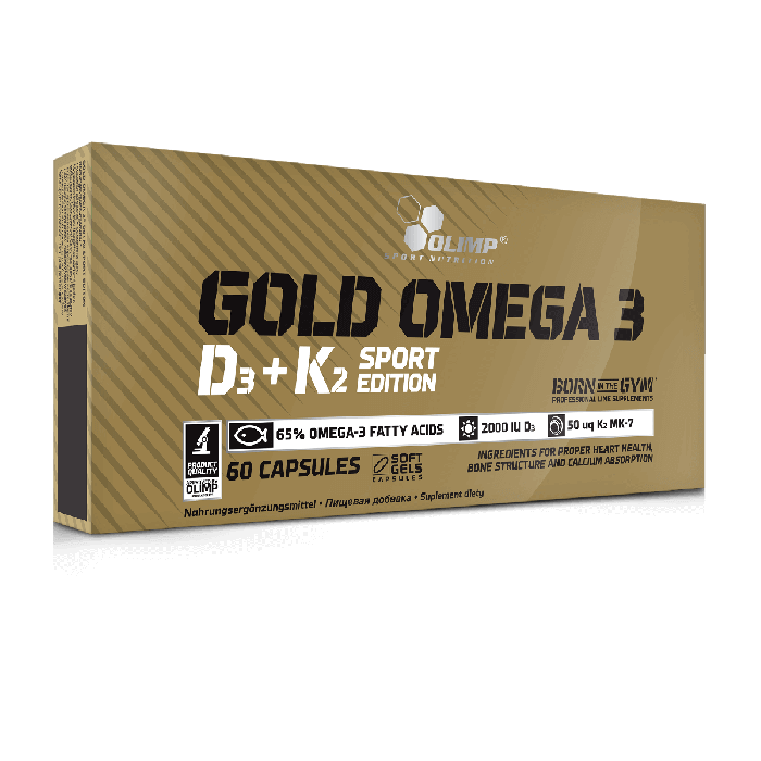 Gold Omega 3 D3+K2 Sport Edition 60 kapsułek Olimp