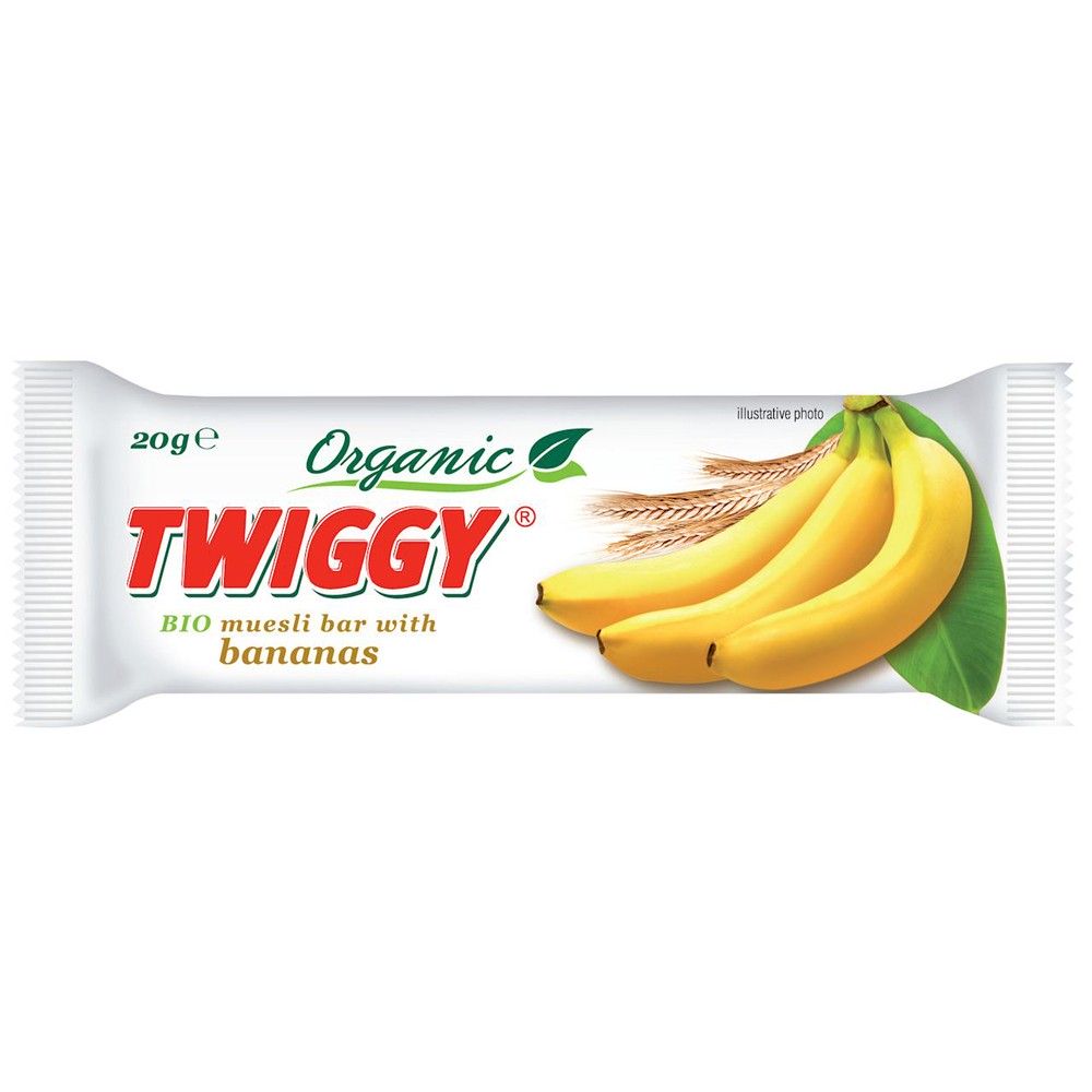 Bio muesli bar with bananas Organic Twiggy 20g