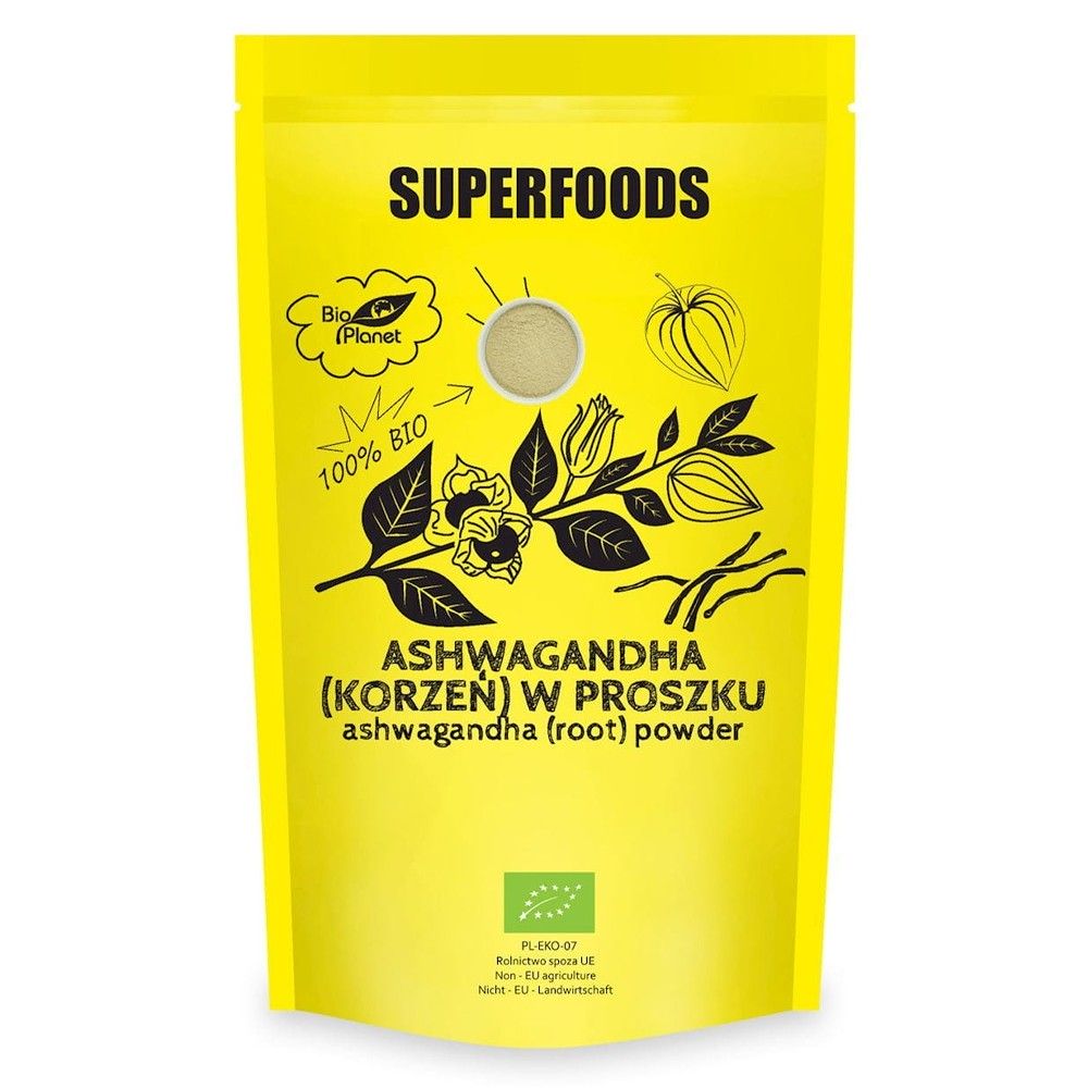 Ashwagandha (korzeń) w proszku 150 g Superfoods Bio Planet