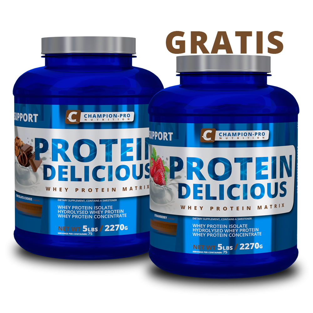 Protein Delicious 2,27kg + 2,27kg GRATIS Champion-Pro