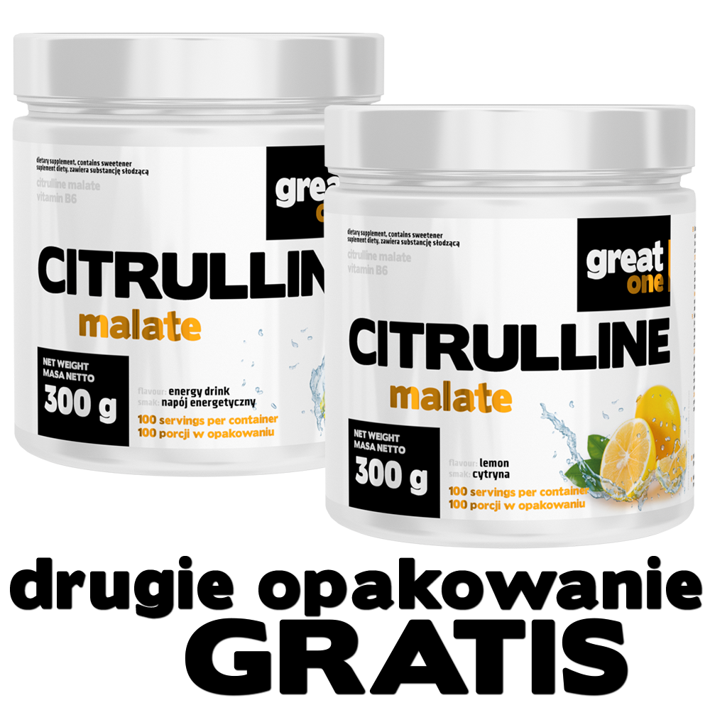 Citrulline Malate 300g + 300g GRATIS Great One